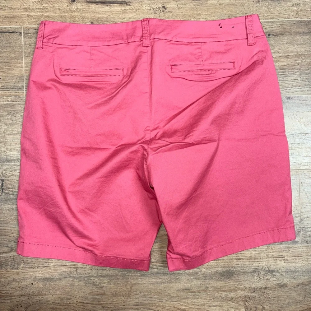 J.‎ Crew Women's Pink Coral 9” Bermuda Chino Shorts Size 14 Preppy Nautical